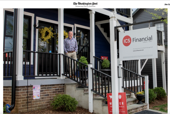 New neighbor, ICS Financial. White Christian dude.