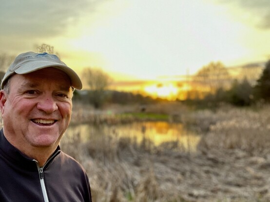 Futuristjimcarroll pretty much ready in the picture of the beautiful sunrise with a selfie