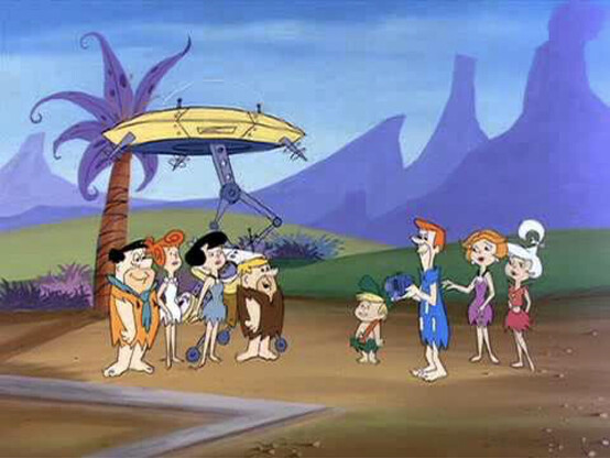 The Flintstones and the Jetsons.