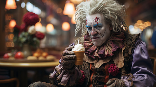 Sad clown Jim Carroll