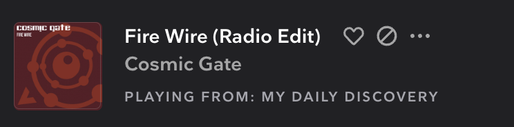 Song "Fire Wire" from Cosmic Gate