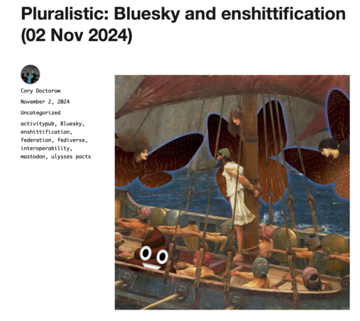 Headline: Pluralistic: Bluesky and enshittification