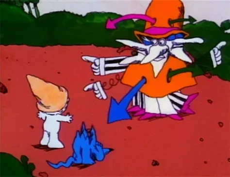 Oblio meets The Rockman.