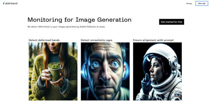 Rubberband tool - -a tool for monitoring image generating quality.